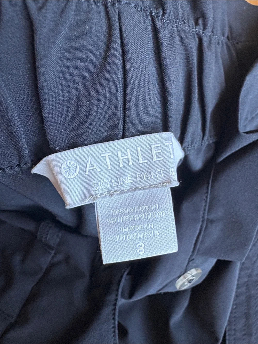 Athleta Black Skyline Pants with Waist Tie - Picture 4 of 8